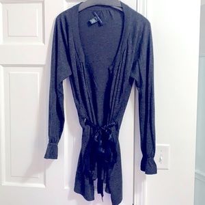 French Connection Heathered dark navy cardigan size Medium